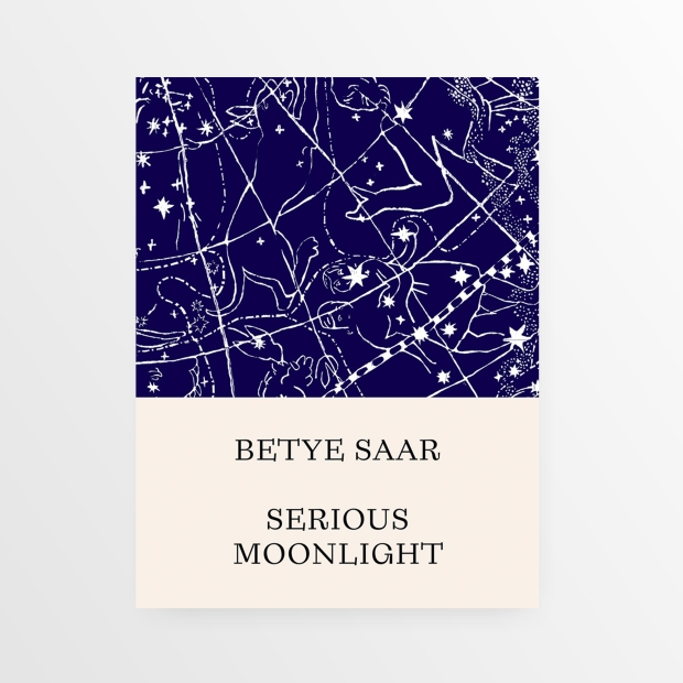 Betye Saar, catalogue cover, Serious Moonlight 