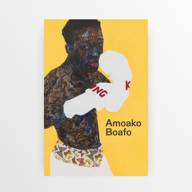 Amoako Boafo catalogue cover, image of boxer painting