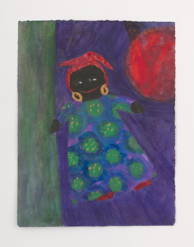 Betye Saar, Floating Black Doll w/ Red Ball, 2021