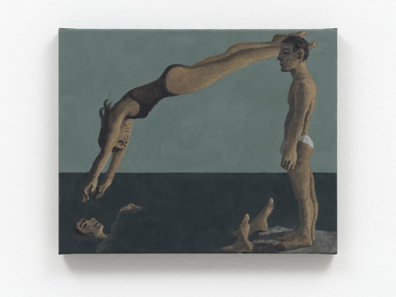 Beach Couple II, 2021 Acrylic on canvas 15.75 x 19.69 in (40 x 50 cm) Reg# 11051 exhibition view