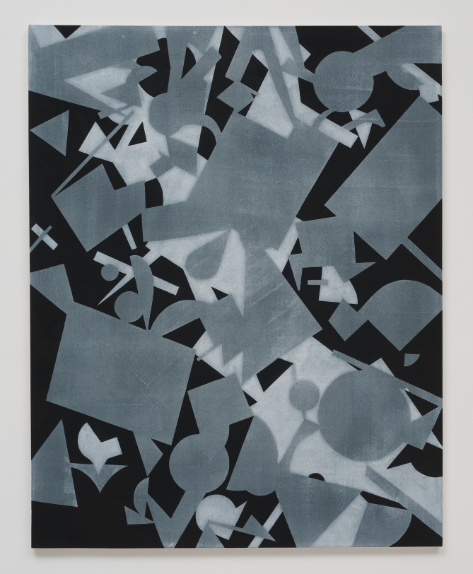 Michael Dopp Untitled (Black Shape Painting 2), 2013