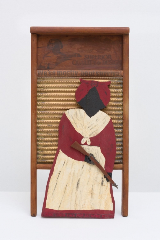 Betye Saar Superior Quality and Design, 1998 Mixed media on vintage washboard 24 x 12.2 x 4 in (61.0 x 31.0 x 10.2 cm)