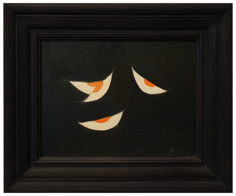 Zhao Zhao Preserved Duck Eggs #4, 2016 Oil on linen 10.6 x 13.8 in (27 x 35 cm); framed: 16.14 x 19.7 in (41 x 50 cm)