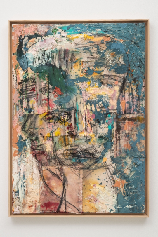 Daniel Crews-Chubb,  Mask (Alta Ego), 2020, Oil and mixed media on canvas, 40.94 x 29.13 in