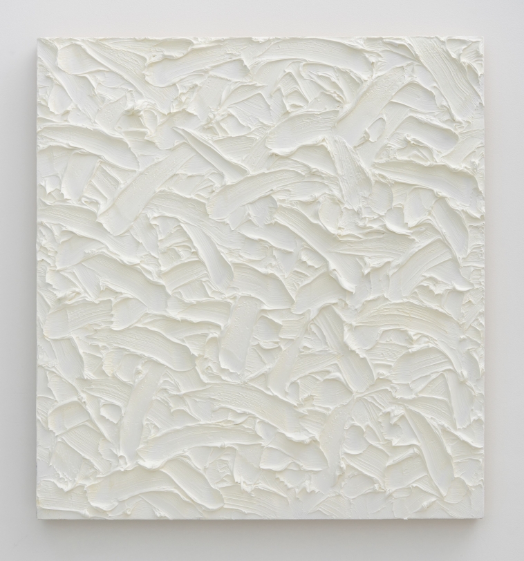 James Hayward Abstract #218, 2014 Oil on canvas on wood panel 40 x 37 in (101.6 x 93.98 cm)