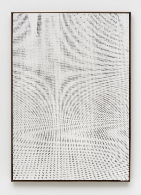 Evan Nesbit Manifold Painting (Superstratum 02), 2017 Acrylic on vinyl 53 x 37 in (134.62 x 93.98 cm); framed: 54 x 38 inch (137.2 cm x 96.5 cm