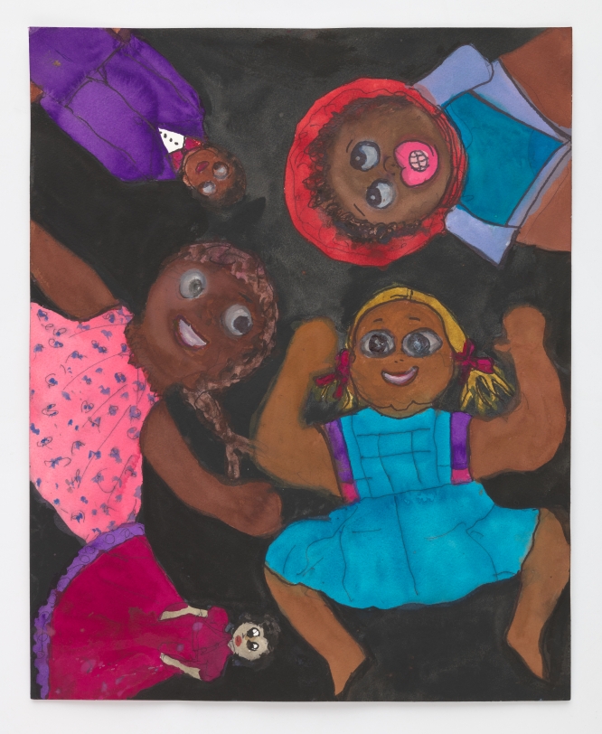 Betye Saar, 5 Black Dolls, 2021