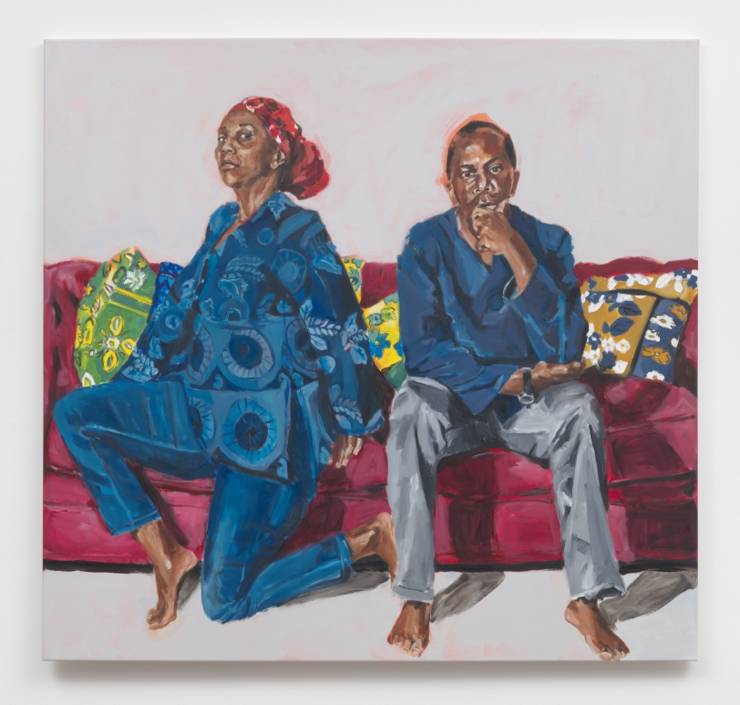 Wangari Mathenge The Ascendants, 2019 Oil on canvas 60 x 63 in (152.4 x 160.0 cm)