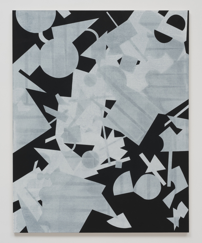 Michael Dopp Untitled (Black Shape Painting 3), 2013