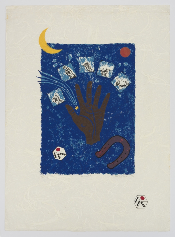 Betye Saar Lucky, 1990 Serigraph on rice paper 30 x 22 in (76.2 x 55.9 cm)