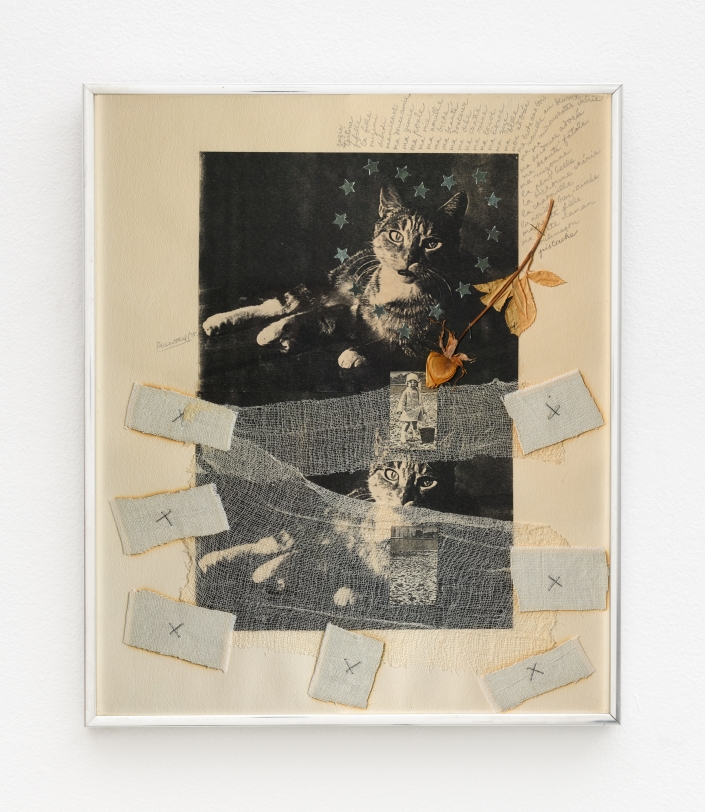 Rachel Rosenthal, Dibidi, 1975, Mixed Media collage, 18.75 x 15.75 x 1 in, Reg#10470