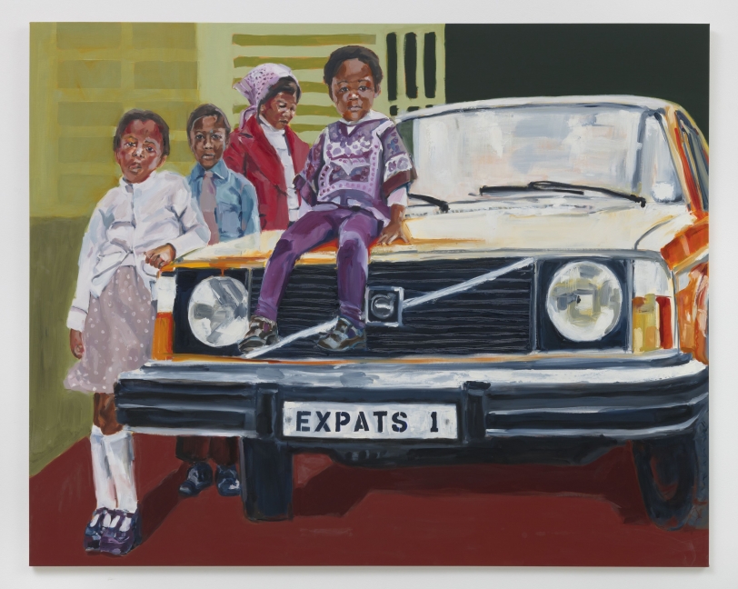 Wangari Mathenge The Expats, 2019 Oil on canvas 56 x 70 in (142.2 x 177.8 cm)