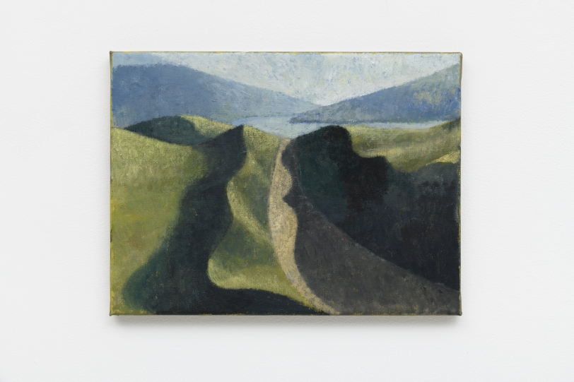 Lenz Geerk  Landscape No. 2, 2020  Acrylic on canvas  11.81 x 15.75 in (30 x 40 cm)
