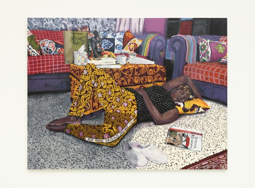 Wangari Mathenge  The Ascendants VI (Imperial Reckoning), 2020  Oil on canvas  68 x 90 in (172.7 x 228.6 cm)