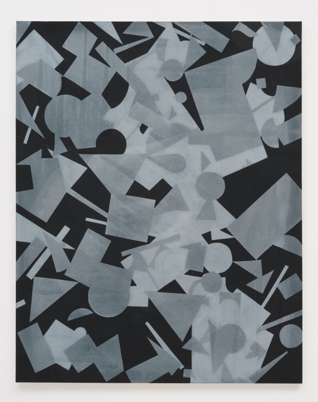Michael Dopp Untitled (Black Shape Painting 1), 2013